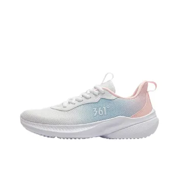 361° Slip Resistant And Abrasion Resistant Coverage Low Top Casual Running Shoes Women's White Pink Blue