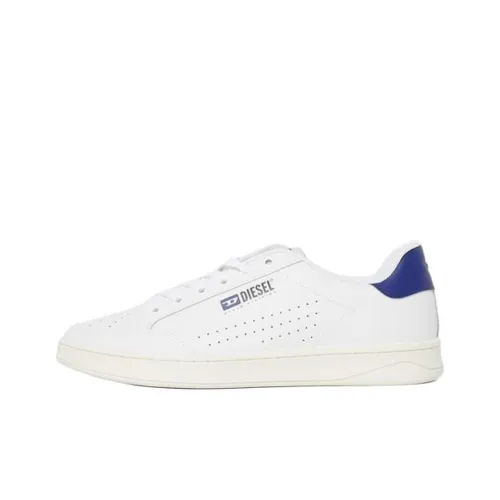 DIESEL S Athene VTG Low Top Skateboard Shoes Men's White Blue