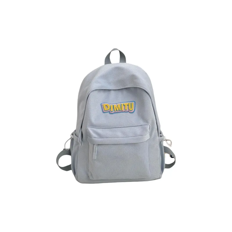 URBAN FOREST Nylon Backpack Unisex Blue/Gray/Black/Coffee-10