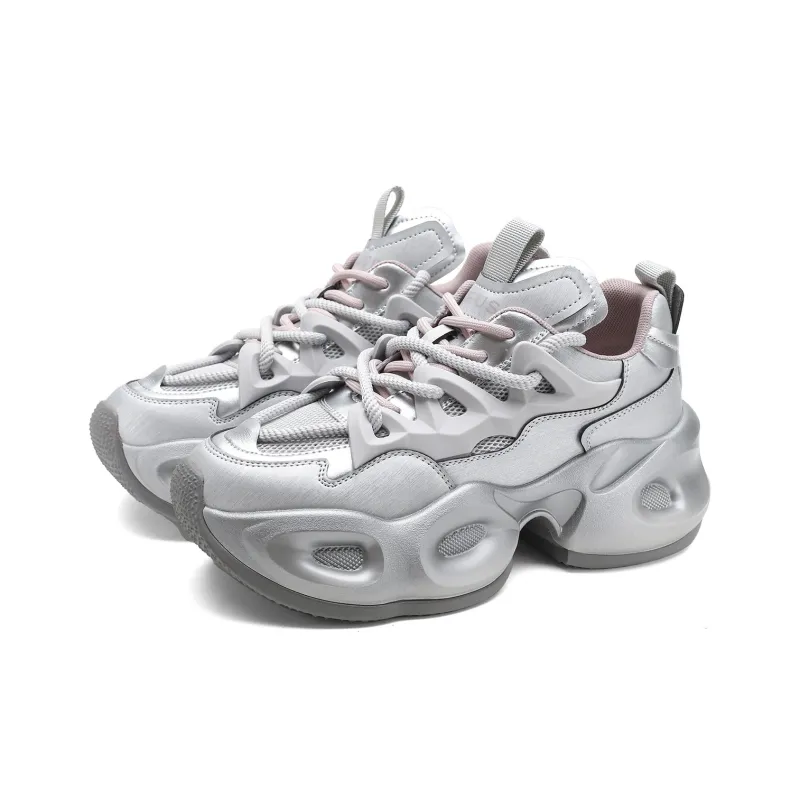 D:FUSE SCANDINAVIA Anti-Slip And Wear-Resistant Breathable Low-Top Chunky Sneakers Women's-6