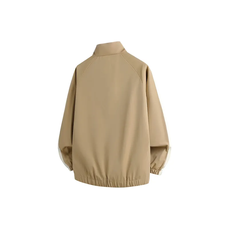 Small Columns Under The Sea Jackets Coats Unisex Brown-14