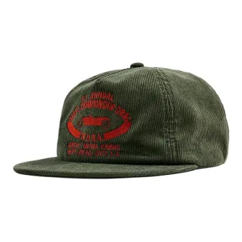 ZARA Corduroy Baseball Caps Men's Green