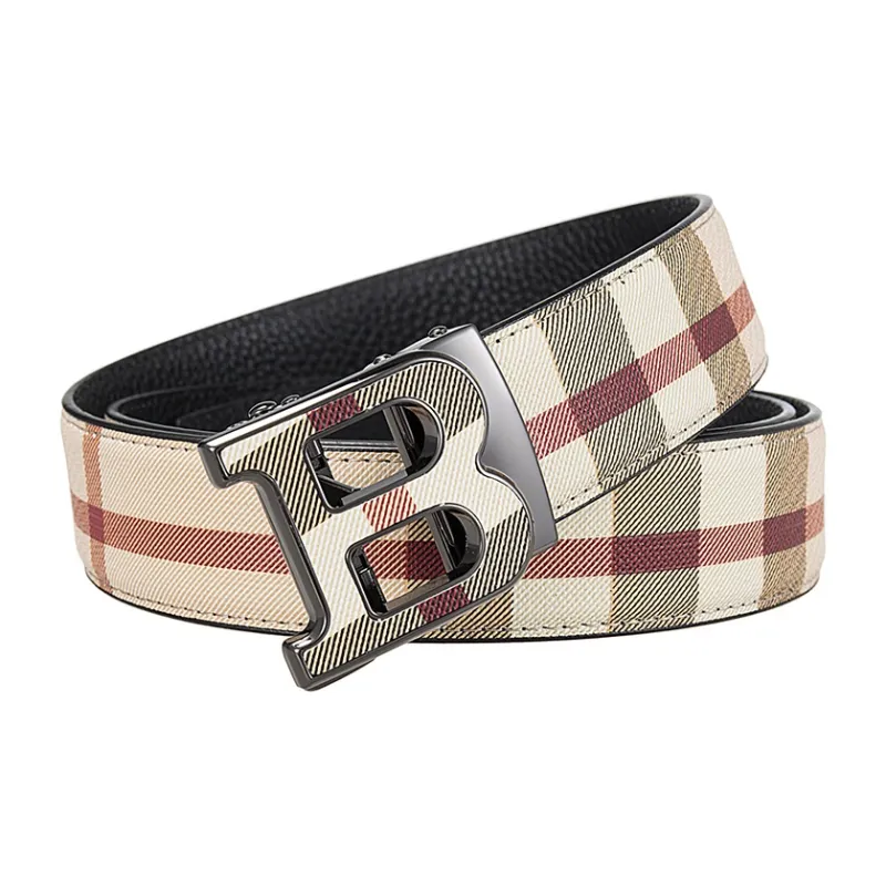 ROBINHOOD Top Grain Cow Leather Leather Belts Men's Width 3.5CM-4