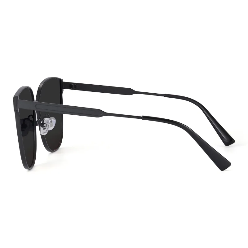 PULAIS Alloy Plate Frame Square Sunglasses Unisex-1