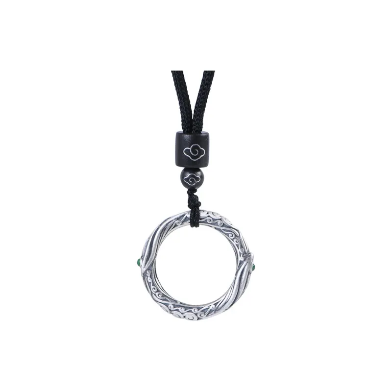 JINLUWANG Foot Silver 990 Necklaces Women's-0