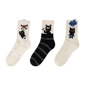 MIIOW Mid Calf Socks Women's 3 Pack