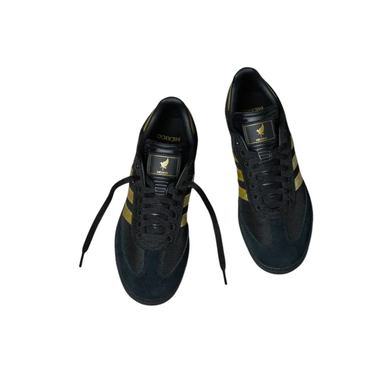 Adidas Samba Og Mexico Black Gold Metallic-2