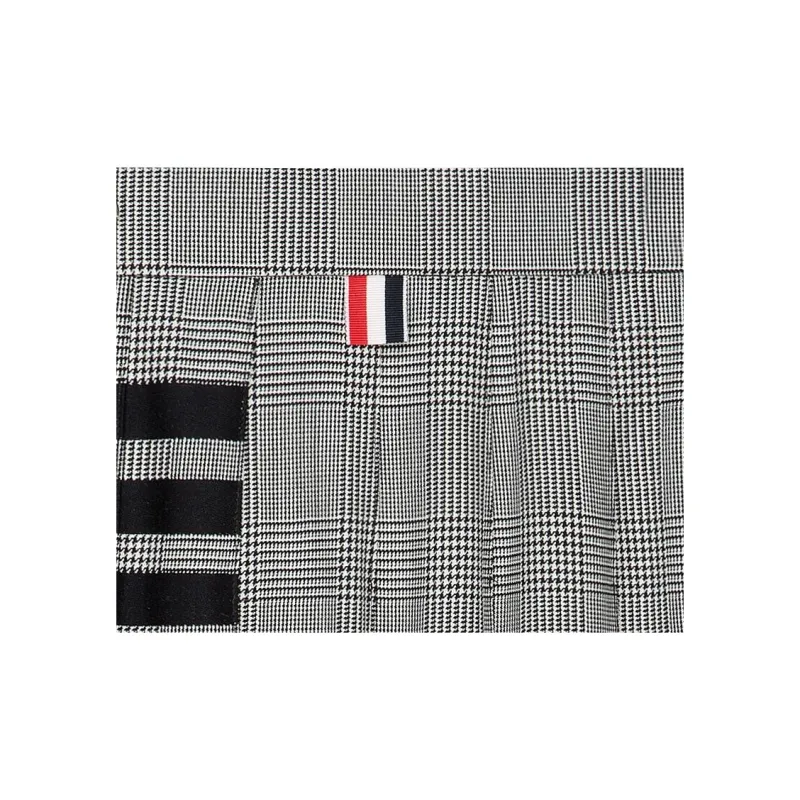 THOM BROWNE Casual Long Skirts Women's Black/White-2