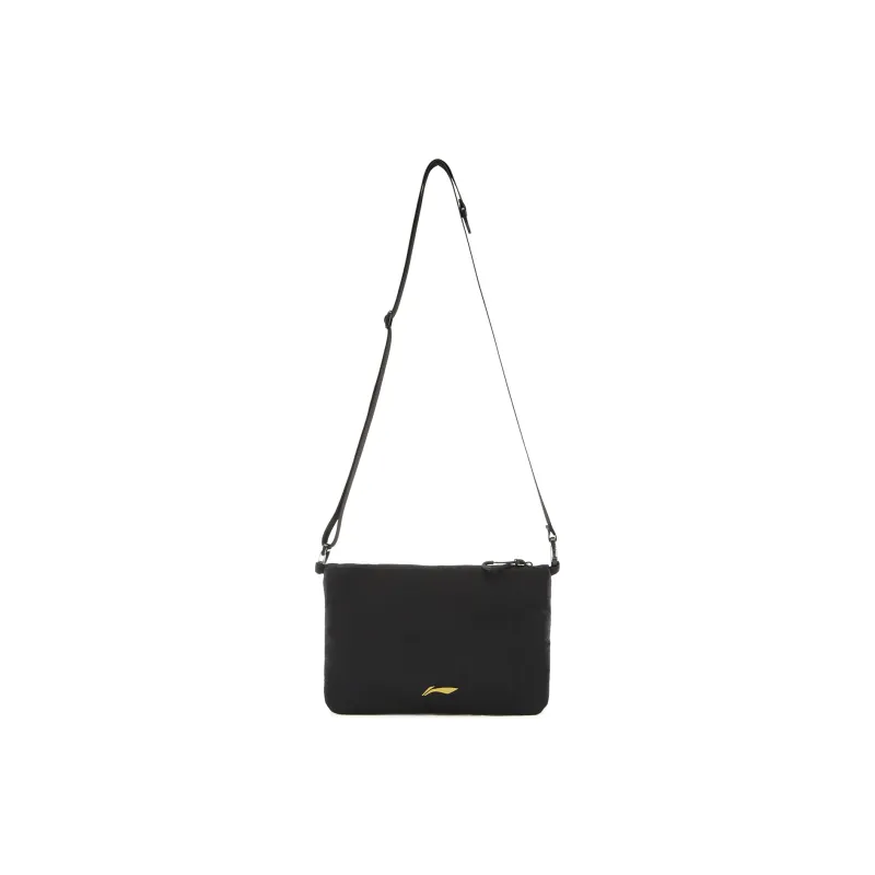 LiNing Fitness Series Polyester Shoulder Bag, Crossbody Bag Regular Unisex Black-3