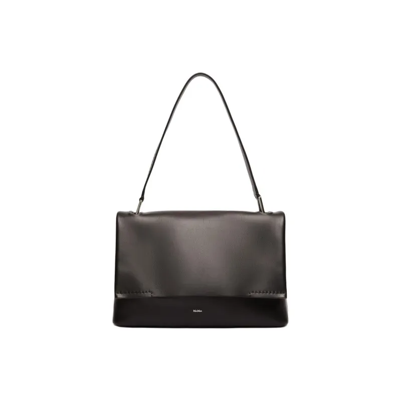 MaxMara Calfskin Shoulder Bag Women's Black-0