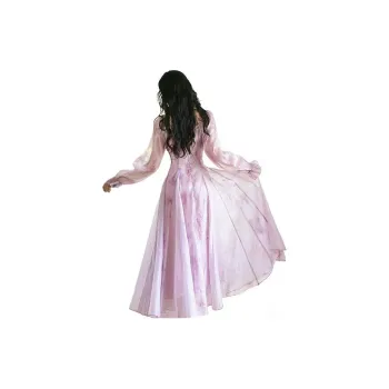 XIAOJUCHUANLI Long Sleeved Dresses Women's Hallucinogenic Purple
