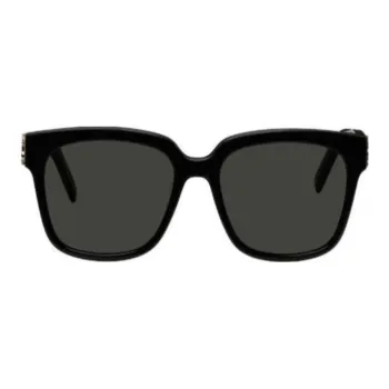 SAINT LAURENT Metal Square Sunglasses Unisex Black