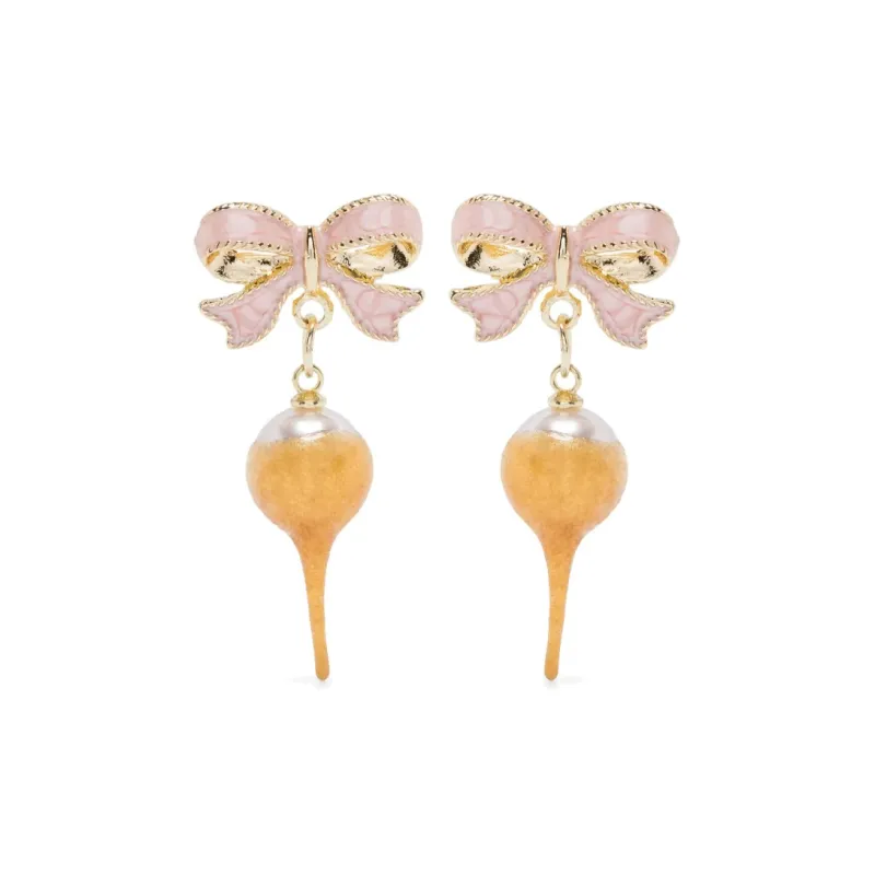Ottolinger Bow Pearl Earrings-0
