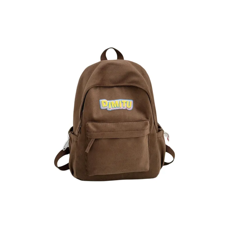 URBAN FOREST Nylon Backpack Unisex Blue/Gray/Black/Coffee-6