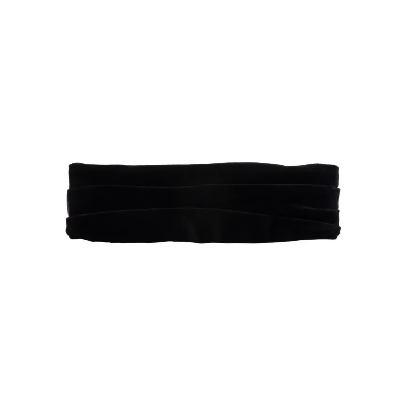 PRADA Cupro Hair Bands Women's Black-0