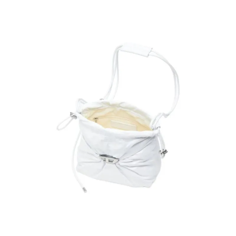DIESEL Cow Leather Shoulder Bag Women's White-2