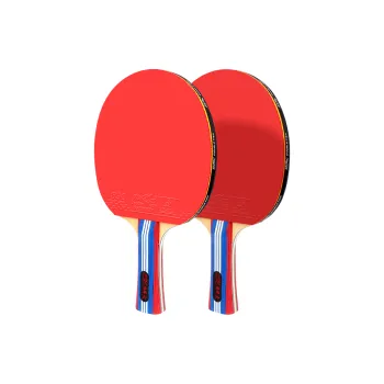 DOUBLEFISH All Wood Ping Pong Paddles Unisex Red Blue Double Beat