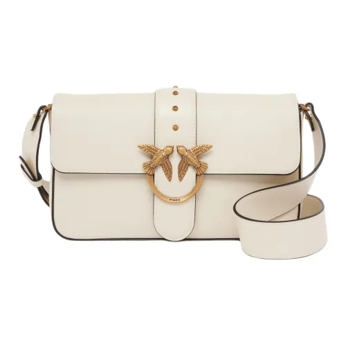 PINKO Love Bag Polyurethane Crossbody Bag Shoulder Bag Large Size Women's White