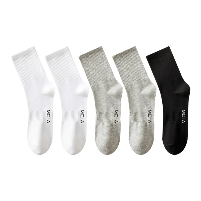 MIIOW Knee High Socks Men's 5 Pack-0