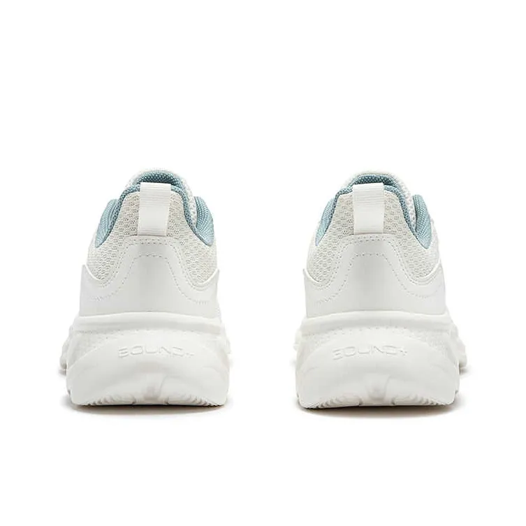361° Breathable, Rebound, Lightweight Low Top Sprint Running Shoes Men's White Blue-3