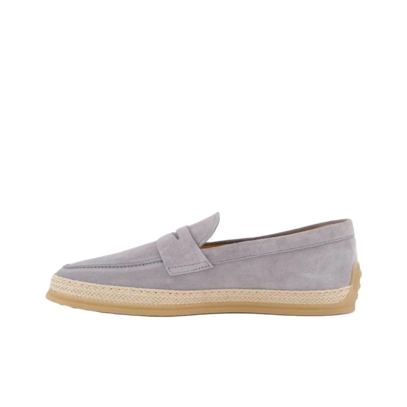 TOD'S Gomma Rafia Casual Shoes Men's Gray-0