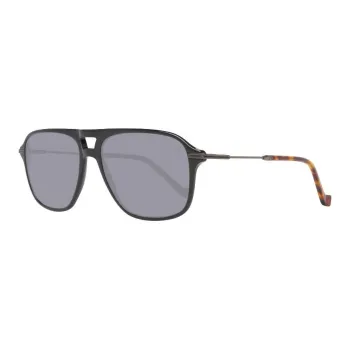 HACKETT LONDON Acetate Irregular Shape Sunglasses Men's Black