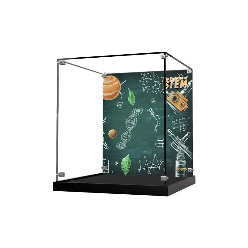 KGBOX For 21355 Knowledge Is Power STEM Plastic Display Case Storage Dust Cover Model Accessories-5