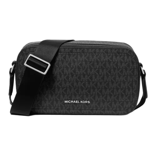 MICHAEL KORS Hudson Artificial Leather Shoulder Bag Crossbody Bag Men's Black