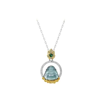 Royal Dragon Mirror Ice Glutinous Necklaces Women's