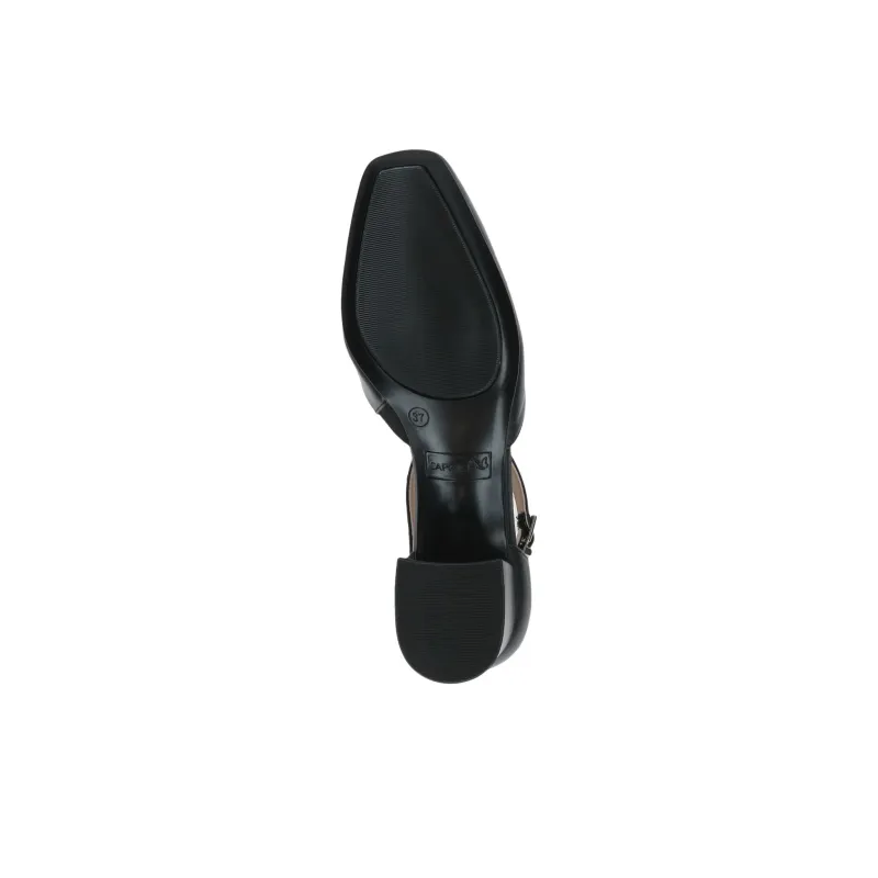 CAPRICE Nina Chunky Heel High Heels 4.6cm Women's Black-6