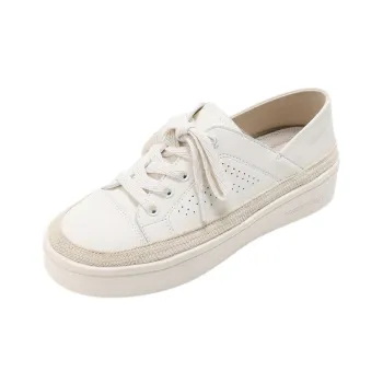 PANSY Japan Women's Slip on Espadrille Heel Reversible Wide Comfortable White Casual Shoes Women's Ivory