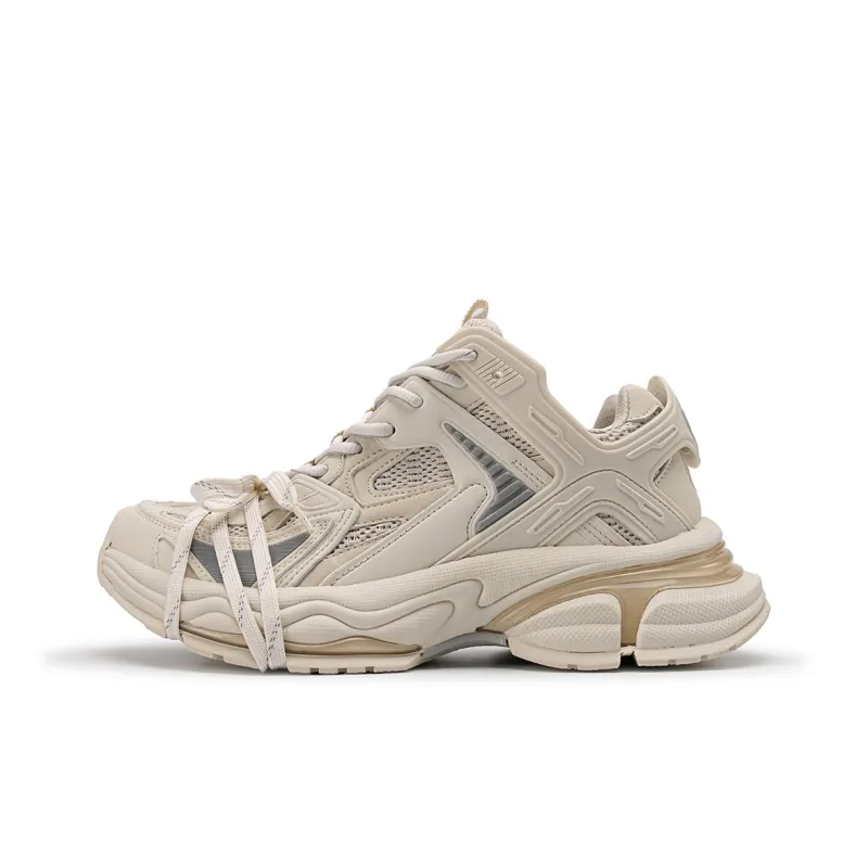 K WANG Height Increasing Wear Resistant Slip Resistant Low Top Chunky Sneakers Unisex-6
