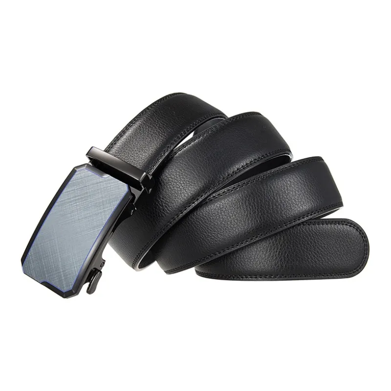 Yalu Split Cow Leather Belts Men's Width 3.5CM-2