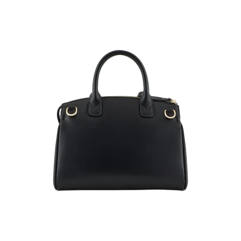 ARMANI EXCHANGEAE Polyurethane Boston Tote Bag, Shopping Bag, Crossbody Handbag Women's Black-2