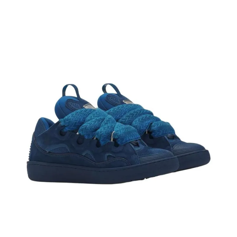 Lanvin Curb Low Top Skateboard Shoes Unisex Blue-2