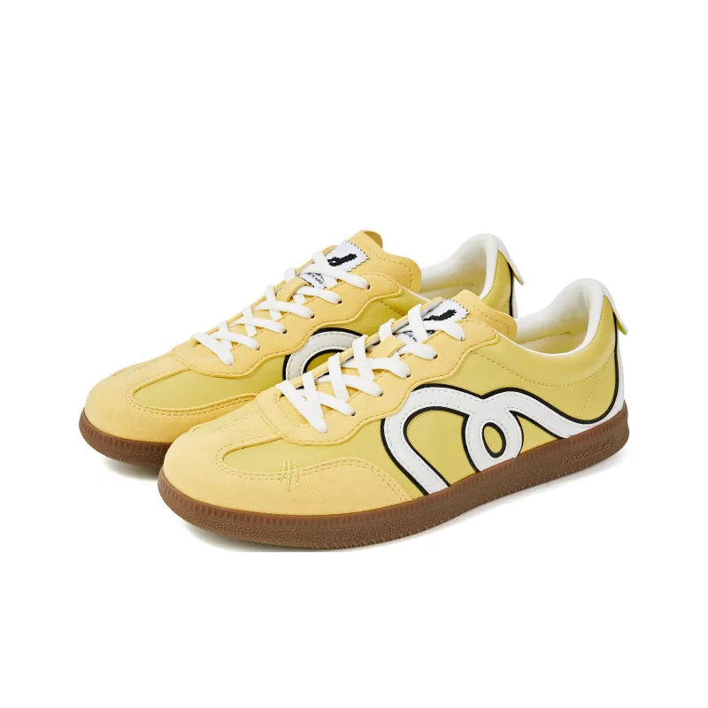 MOOD LIKE ME Low Top Cat Step German Army Trainers Skateboard Shoes Unisex Daisy Yellow-3