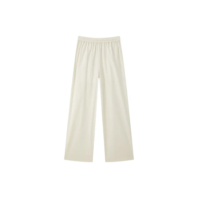 LEDIN Casual Pants Women's Coconut Milk White-1
