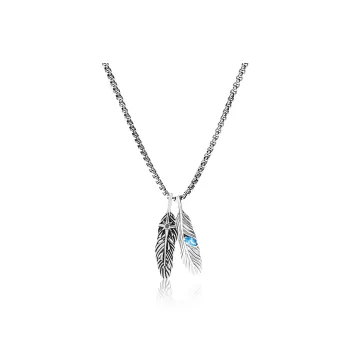 FOREVER MELODY 925 Sterling Silver Necklaces Men's