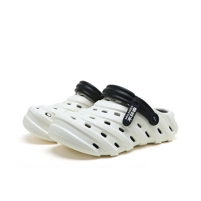 Mulinsen Clogs Men's White Black-1
