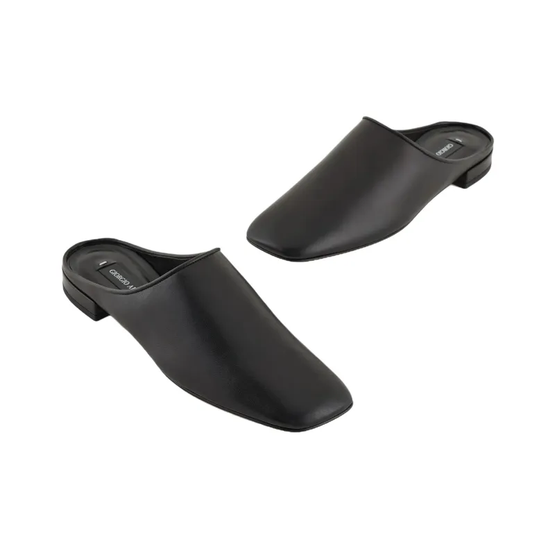 AMANI Odor Resistant Closed Toe Slippers Women's Black-3