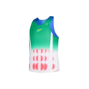 QIAODAN Tank Tops Men's Green Lotus Print