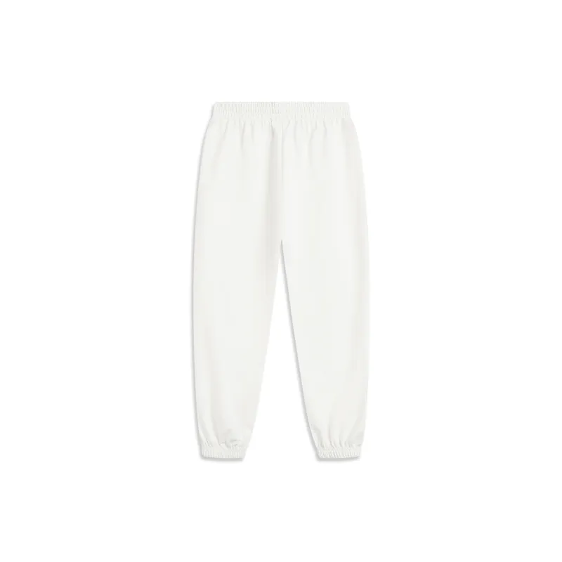 LiNing Sports Life Collection Knitted Sports Pants Women's Ivory-1
