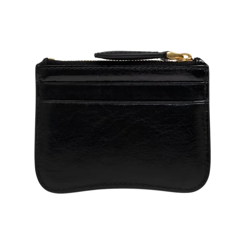 AMIPARIS Logo Plaque Zipped Wallet-2