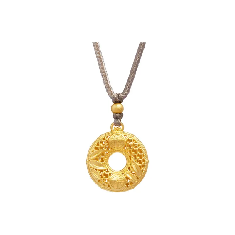 JITAIXIANG S999 Fine Silver Necklaces Unisex-0
