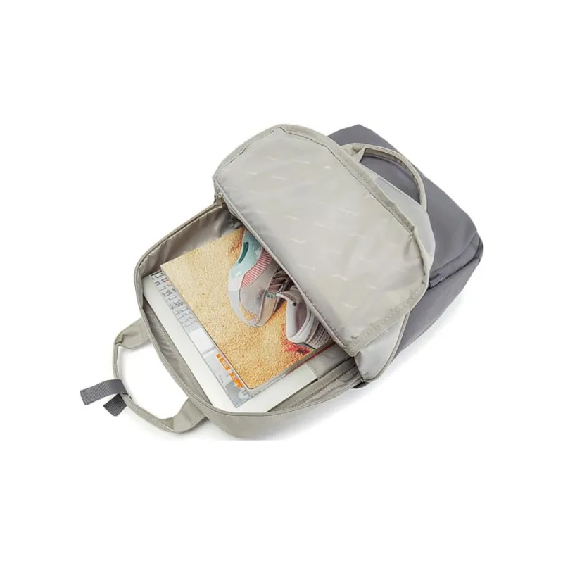 LiNing Casual Backpack Medium Size Unisex Gray Green With Dark Gray-5