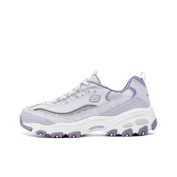 Skechers DLITES Anti Slip Wear Resistant Low Top Chunky Sneakers Women's Light Purple