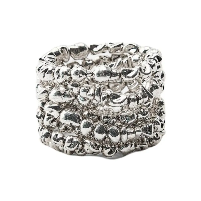 ZARA Plastic Bracelets Women's Silver-0