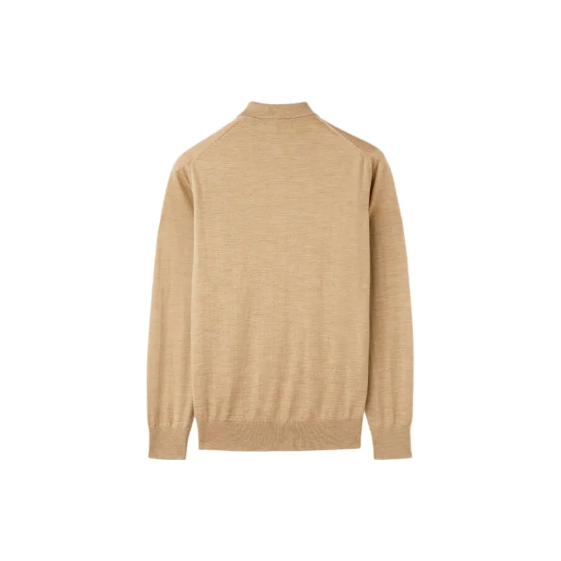 Loro Piana Polo Shirt Men's Golden Wheat Mixed Color-1