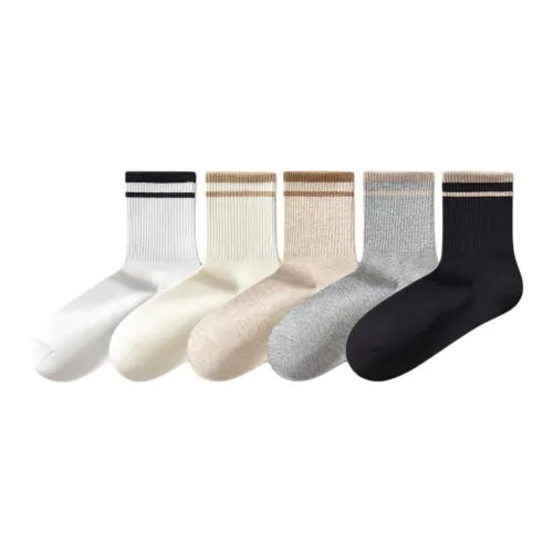 Temooues Mid Calf Socks Women's 5 Pack