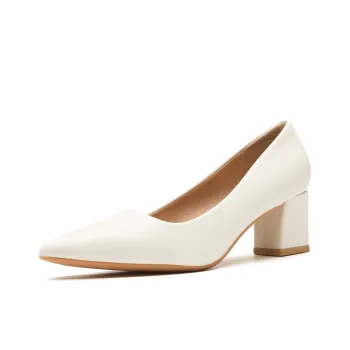 KATHRYN WILSON Chunky Heel High Heels 5cm Women's Ecru